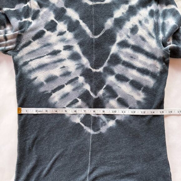 NWOT We the Free Psychedelic Mock Neck Tie Dye Long Sleeve Top in Black Gray M - Picture 10 of 15